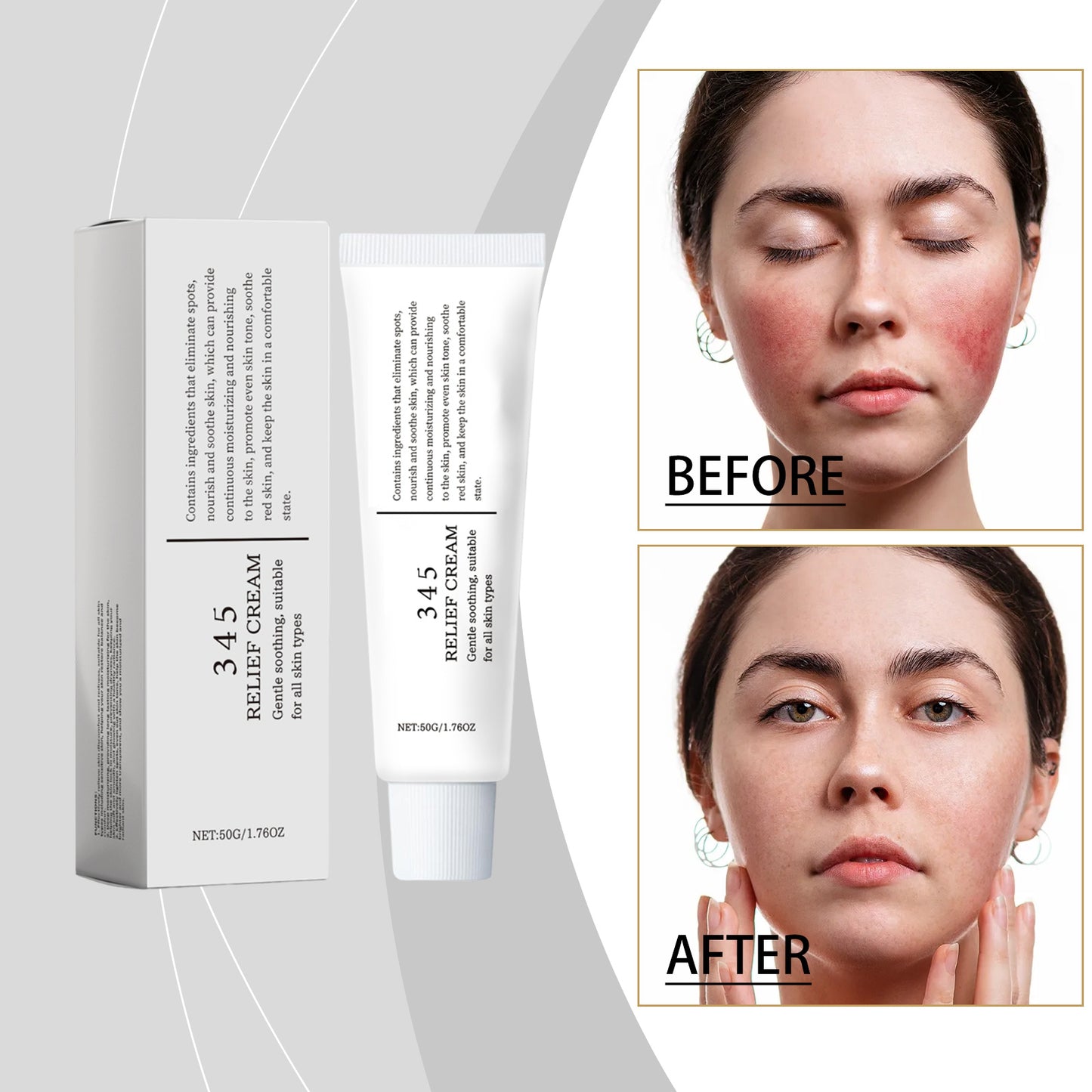 345 Crème Apaisante, Hydratant pour Visage